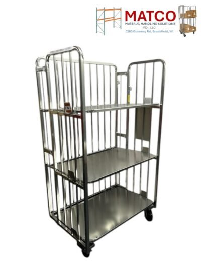 Zinc 360 Dozen Egg Display or Distribution Cart