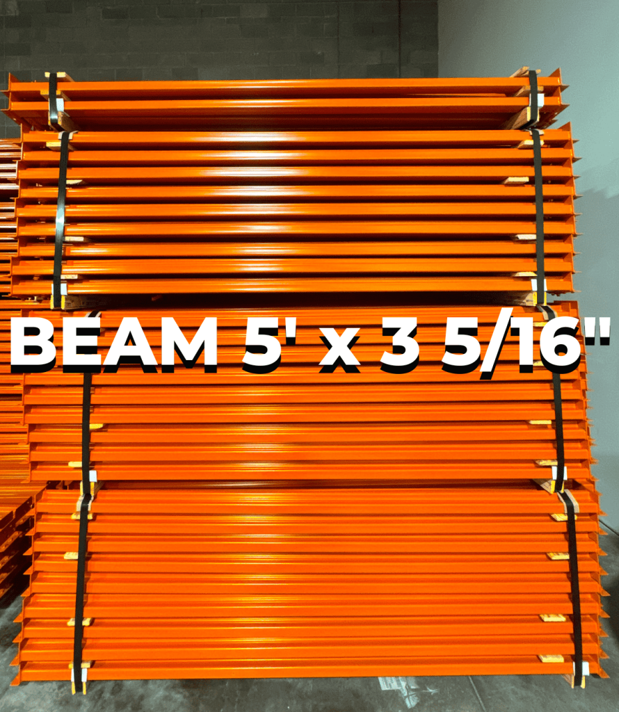 Tear Drop Pallet Rack Beam 5' x 3 5/16