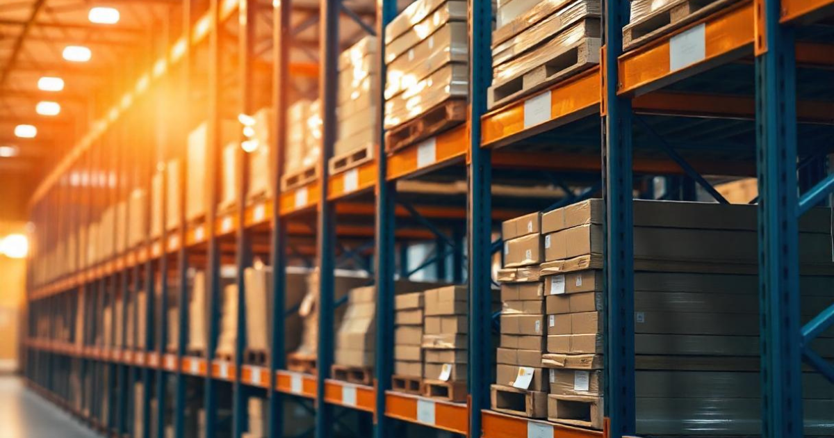 A warehouse photo that maintain OSHA Requirements for Pallet Racking