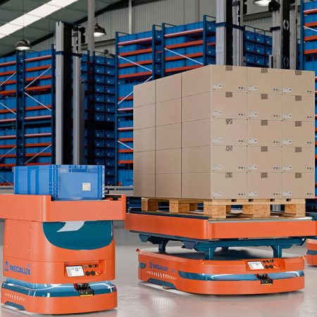 Drive in pallet racking conveyor system img